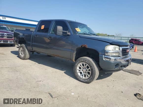 2006 GMC Sierra 1500 SLT with VIN 2GTEK13TX61197459, listed as a Copart auction lot 56208515 with Not provided miles and Non repairable. Bid and sale history available at DreamBid. Image 4.