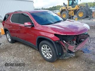2018 Chevrolet Traverse LT Cloth z VIN 1GNERGKW3JJ272860, wystawiony jako IAAI lot #43378353 z przebiegiem 214 786 mil mil oraz . Historia ofert i sprzedaży dostępna na DreamBid. Obrazek 1.