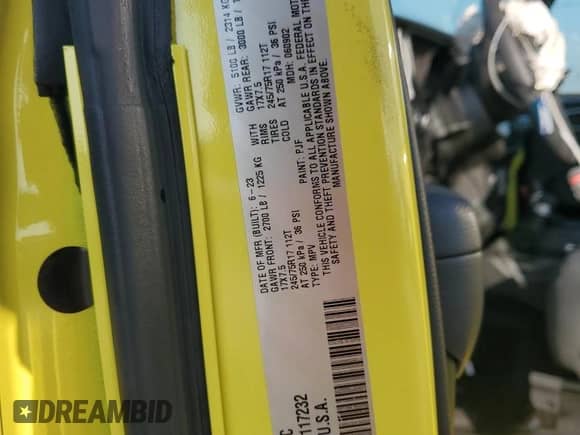 2024 Jeep Wrangler Sport S с VIN 1C4PJXAN0RW117232, выставлен на аукционе Copart как лот 69625015 с пробегом 7 507 миль миль и Списание • Salvage title. История ставок и продаж доступна на DreamBid. Изображение 12.