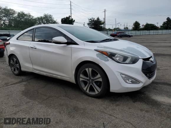 2014 Hyundai Elantra with VIN KMHDH6AH3EU027786, listed as a Copart auction lot 61170015 with 192,357 mi miles and Salvage title. Bid and sale history available at DreamBid. Image 4.