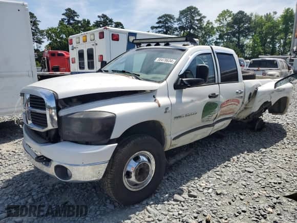 2006 Dodge 3500 SLT с VIN 3D7MX48C16G171272, выставлен на аукционе Copart как лот 55478634 с пробегом 411 899 миль миль и Списание • Salvage title. История ставок и продаж доступна на DreamBid. Изображение 1.