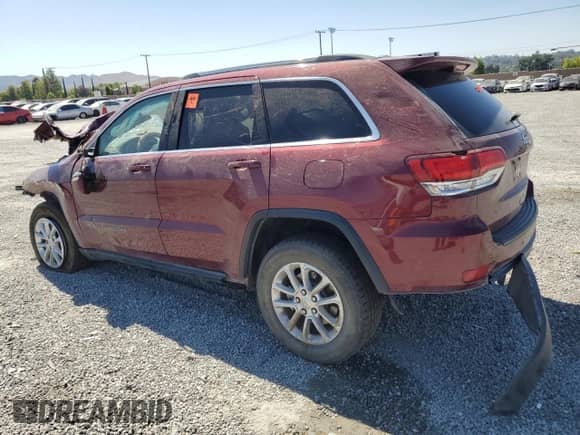 2021 Jeep Grand Cherokee Laredo E z VIN 1C4RJEAG6MC814171, wystawiony jako Copart lot #67945415 z przebiegiem Nie podano mil oraz Szkoda całkowita • Salvage title. Historia ofert i sprzedaży dostępna na DreamBid. Obrazek 2.