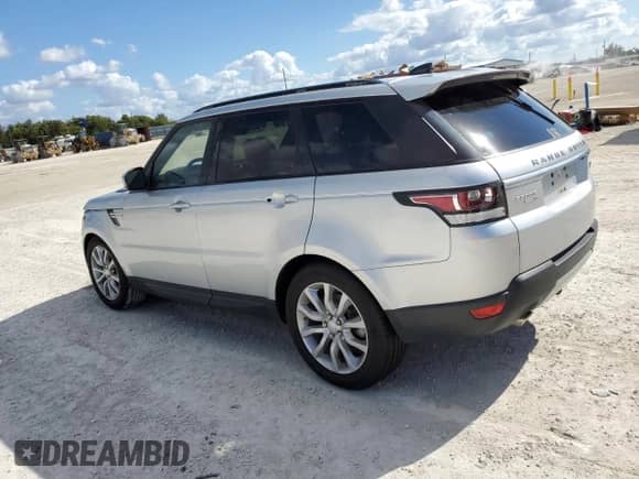 2017 Land Rover Range Rover Sport HSE with VIN SALWR2FVXHA172839, listed as a Copart auction lot 80012744 with 49,696 mi miles and Salvage title. Bid and sale history available at DreamBid. Image 2.