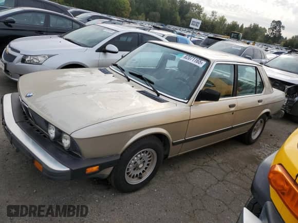 1988 BMW 5 Series 528e с VIN WBADK8302J9900401, выставлен на аукционе Copart как лот 82071165 с пробегом 335 581 миль миль и Чистый • Clean title. История ставок и продаж доступна на DreamBid. Изображение 1.