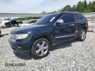 2011 Jeep Grand Cherokee Overland with VIN 1J4RR6GTXBC605039, listed as a Copart auction lot 70852225 with 122,245 mi miles and Salvage title. Bid and sale history available at DreamBid. Image 1.