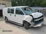 2023 Chevrolet Express Cargo with VIN 1GCWGAFP3P1127328, listed as a Copart auction lot 60725195 with Not provided miles and Clean title. Bid and sale history available at DreamBid. Image 4.