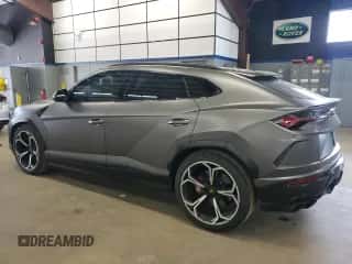 2021 Lamborghini Urus with VIN ZPBUA1ZL4MLA12215, listed as a Copart auction lot 55503385 with 51,846 mi miles and Salvage title. Bid and sale history available at DreamBid. Image 2.