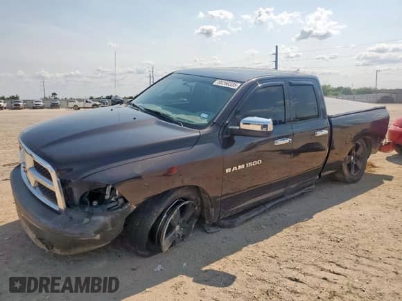 2011 Ram 1500 ST with VIN 1D7RB1GK0BS584282, listed as a Copart auction lot 68260335 with 154,158 mi miles and Salvage title. Bid and sale history available at DreamBid. Image 1.