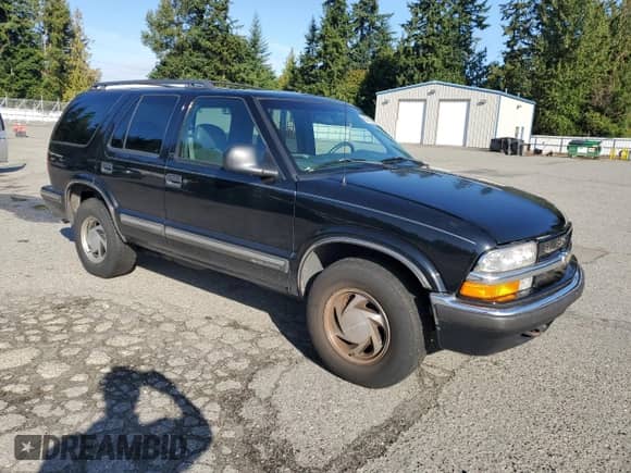 1998 Chevrolet Blazer LS with VIN 1GNDT13W0W2188389, listed as a Copart auction lot 80950185 with 153,997 mi miles and Clean title. Bid and sale history available at DreamBid. Image 4.