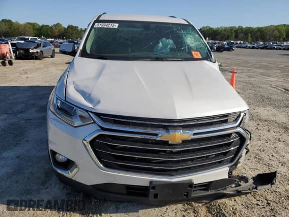 2018 Chevrolet Traverse LT Cloth with VIN 1GNERGKW1JJ281895, listed as a Copart auction lot 51934215 with Not provided miles and Salvage title. Bid and sale history available at DreamBid. Image 5.