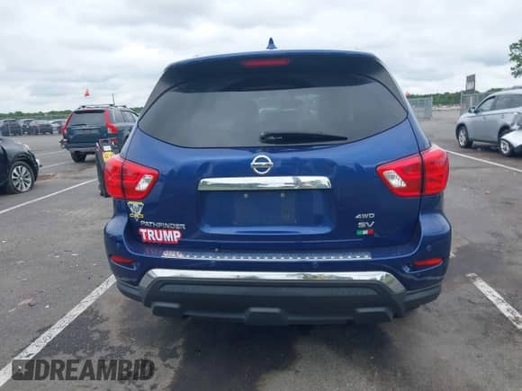 2019 Nissan Pathfinder SV with VIN 5N1DR2MM9KC640107, listed as a IAAI auction lot 42387750 with 95,706 mi miles and . Bid and sale history available at DreamBid. Image 16.