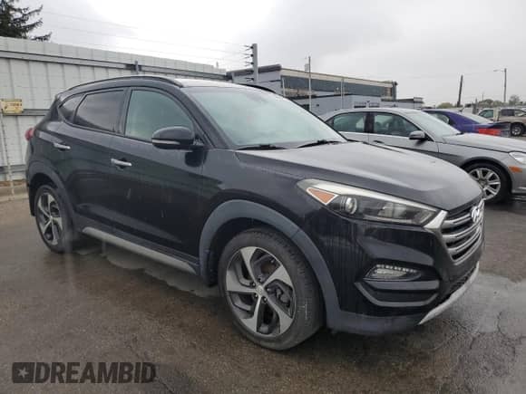 2017 Hyundai Tucson Limited with VIN KM8J3CA28HU280165, listed as a Copart auction lot 80694215 with 103,689 mi miles and Clean title. Bid and sale history available at DreamBid. Image 4.