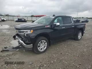 2024 Chevrolet Silverado 1500 LTZ with VIN 2GCUDGED1R1210859, listed as a Copart auction lot 64198795 with 16,824 mi miles and Salvage title. Bid and sale history available at DreamBid. Image 1.
