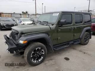 2024 Jeep Wrangler Willys with VIN 1C4PJXDN3RW157655, listed as a Copart auction lot 68676625 with 16,279 mi miles and Salvage title. Bid and sale history available at DreamBid. Image 1.