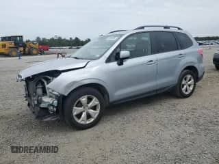2015 Subaru Forester Premium z VIN JF2SJADCXFH447026, wystawiony jako Copart lot #82338595 z przebiegiem 114 037 mil mil oraz Szkoda całkowita • Salvage title. Historia ofert i sprzedaży dostępna na DreamBid. Obrazek 1.