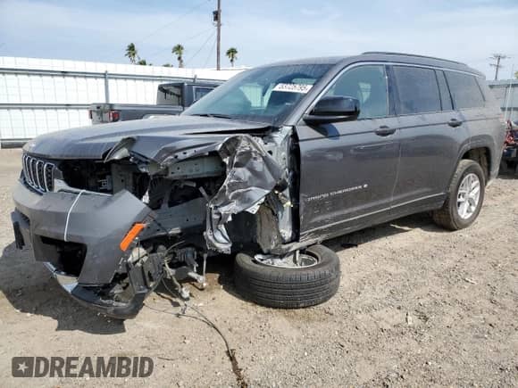 2025 Jeep Grand Cherokee Laredo with VIN 1C4RJJAGXS8663795, listed as a Copart auction lot 53725795 with 1,465 mi miles and Salvage title. Bid and sale history available at DreamBid. Image 1.
