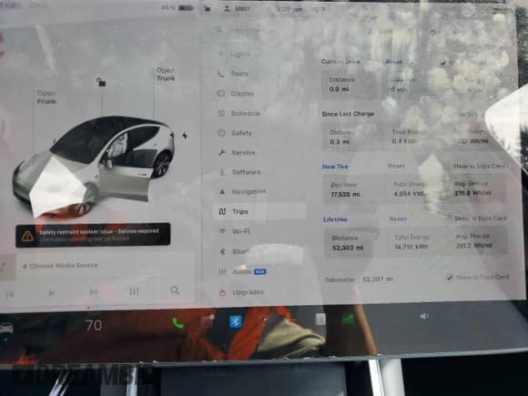 2020 Tesla Model Y Long Range с VIN 5YJYGDEE6LF023427, выставлен на аукционе Copart как лот 81877945 с пробегом 52 307 миль миль и Списание • Salvage title. История ставок и продаж доступна на DreamBid. Изображение 9.