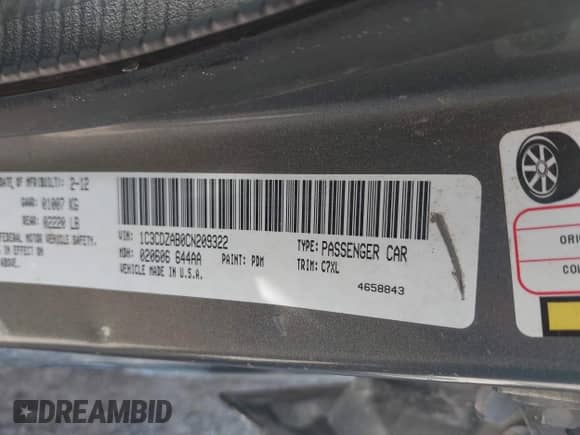 2012 Dodge Avenger SE z VIN 1C3CDZAB0CN209322, wystawiony jako IAAI lot #42583738 z przebiegiem 154 999 mil mil oraz . Historia ofert i sprzedaży dostępna na DreamBid. Obrazek 9.