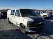 2008 Chevrolet Express Cargo with VIN 1GBHG39K681229247, listed as a Copart auction lot 85911144 with 306,365 mi miles and Salvage title. Bid and sale history available at DreamBid. Image 1.