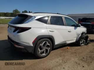 2023 Hyundai Tucson SEL with VIN 5NMJFCAE6PH287224, listed as a Copart auction lot 80291915 with 37,963 mi miles and Salvage title. Bid and sale history available at DreamBid. Image 3.