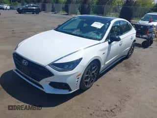 2023 Hyundai Sonata N Line с VIN KMHL14JC7PA270613, выставлен на аукционе IAAI как лот 43064756 с пробегом 25 256 миль миль и . История ставок и продаж доступна на DreamBid. Изображение 2.