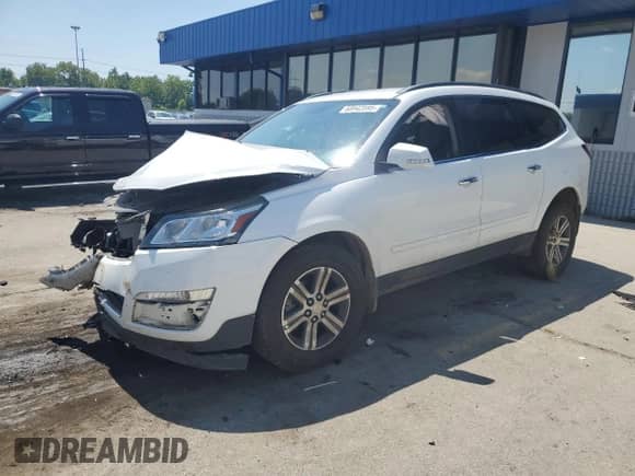 2017 Chevrolet Traverse LT z VIN 1GNKRHKD0HJ129205, wystawiony jako Copart lot #68942595 z przebiegiem 129 885 mil mil oraz Szkoda całkowita • Salvage title. Historia ofert i sprzedaży dostępna na DreamBid. Obrazek 1.
