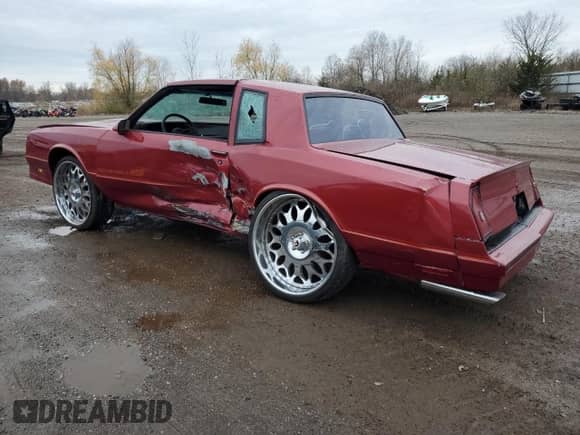 1986 Chevrolet Monte Carlo Sport с VIN 1G1GZ37G9GR168453, выставлен на аукционе Copart как лот 82286584 с пробегом 16 546 миль миль и Списание • Salvage title. История ставок и продаж доступна на DreamBid. Изображение 2.