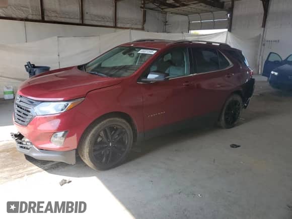 2020 Chevrolet Equinox LT z VIN 2GNAXVEX8L6220587, wystawiony jako Copart lot #66601595 z przebiegiem 28 806 mil mil oraz Szkoda całkowita • Salvage title. Historia ofert i sprzedaży dostępna na DreamBid. Obrazek 1.