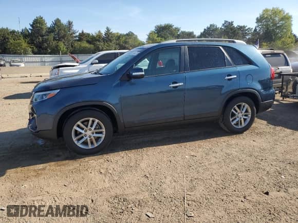 2014 Kia Sorento LX with VIN 5XYKT4A66EG522126, listed as a Copart auction lot 80641235 with 129,304 mi miles and Salvage title. Bid and sale history available at DreamBid. Image 1.