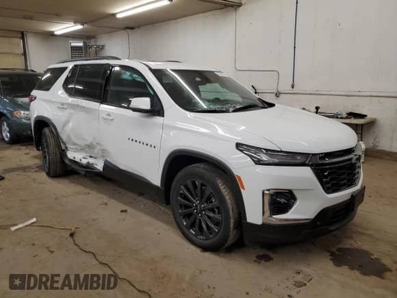 2024 Chevrolet Traverse with VIN 1GNETYKW3RJ133301, listed as a Copart auction lot 83842444 with 14,963 mi miles and Salvage title. Bid and sale history available at DreamBid. Image 4.