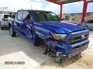 2024 Toyota Tacoma SR5 with VIN 3TMLB5JN9RM026590, listed as a IAAI auction lot 43063505 with 17,873 mi miles and . Bid and sale history available at DreamBid. Image 1.