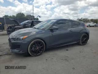 2020 Hyundai Veloster Turbo with VIN KMHTH6AB9LU031555, listed as a Copart auction lot 55221725 with 63,143 mi miles and Salvage title. Bid and sale history available at DreamBid. Image 1.