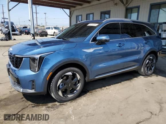 2025 Kia Sorento EX with VIN KNDRHDJG9S5291526, listed as a Copart auction lot 68220295 with 34,918 mi miles and Salvage title. Bid and sale history available at DreamBid. Image 1.