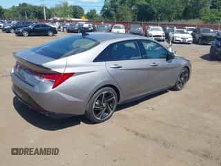 2023 Hyundai Elantra N Line with VIN KMHLR4AF4PU590716, listed as a IAAI auction lot 43082912 with 25,191 mi miles and . Bid and sale history available at DreamBid. Image 4.