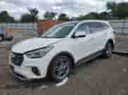 2017 Hyundai Santa Fe Limited Ultimate z VIN KM8SR4HF8HU213809, wystawiony jako Copart lot #69785855 z przebiegiem 83 658 mil mil oraz Szkoda całkowita • Salvage title. Historia ofert i sprzedaży dostępna na DreamBid. Obrazek 1.
