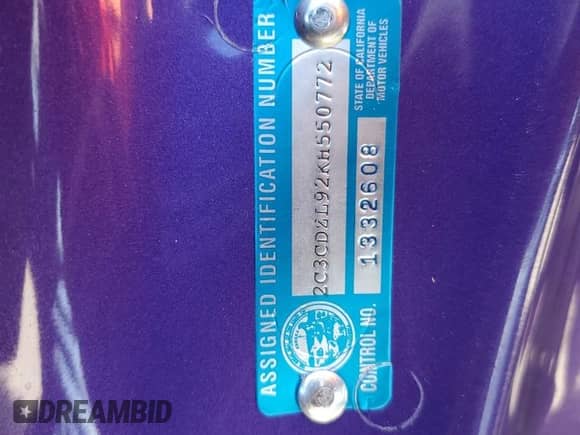 2019 Dodge Challenger SRT Hellcat Redeye Widebody with VIN 2C3CDZL92KH550772, listed as a Copart auction lot 61792045 with 27,494 mi miles and Clean title. Bid and sale history available at DreamBid. Image 12.