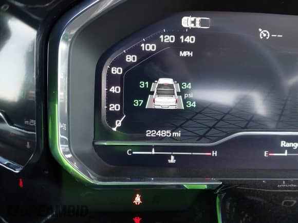 2025 GMC Sierra 1500 SLT with VIN 3GTPHDED4SG247059, listed as a IAAI auction lot 43508043 with 22,485 mi miles and . Bid and sale history available at DreamBid. Image 15.