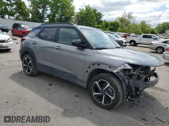 2023 Chevrolet TrailBlazer RS with VIN KL79MUSL6PB170739, listed as a Copart auction lot 57444925 with 44,638 mi miles and Salvage title. Bid and sale history available at DreamBid. Image 4.