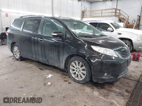 2013 Toyota Sienna XLE AAS with VIN 5TDYK3DC4DS357154, listed as a IAAI auction lot 41545099 with 168,378 mi miles and . Bid and sale history available at DreamBid. Image 1.