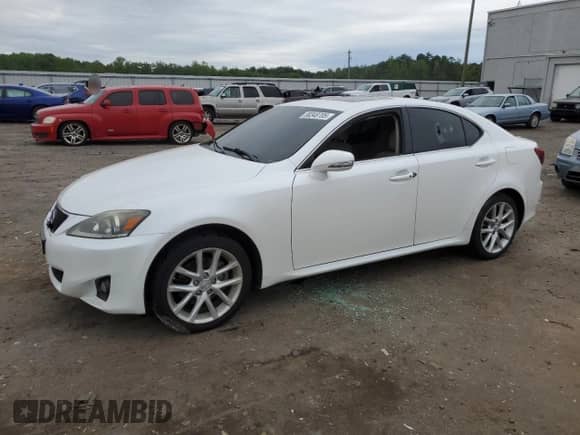 2013 Lexus IS 250 z VIN JTHCF5C27D5061682, wystawiony jako Copart lot #58348705 z przebiegiem 148 946 mil mil oraz Szkoda całkowita • Salvage title. Historia ofert i sprzedaży dostępna na DreamBid. Obrazek 1.