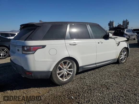2016 Land Rover Range Rover Sport SE with VIN SALWG2KF7GA665834, listed as a Copart auction lot 84283035 with 62,536 mi miles and Salvage title. Bid and sale history available at DreamBid. Image 3.