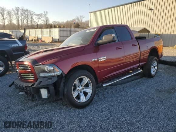 2014 Ram 1500 Sport with VIN 1C6RR7HT8ES176205, listed as a Copart auction lot 48854495 with 131,394 mi miles and Salvage title. Bid and sale history available at DreamBid. Image 1.