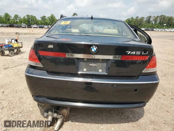 2003 BMW 7 Series 745Li with VIN WBAGN63453DR14935, listed as a Copart auction lot 53914495 with Not provided miles and Non repairable. Bid and sale history available at DreamBid. Image 6.