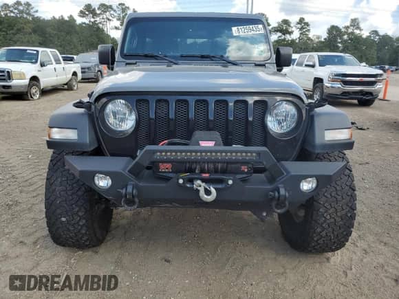 2021 Jeep Wrangler Unlimited Willys Sport with VIN 1C4HJXDG9MW788084, listed as a Copart auction lot 81259435 with 47,756 mi miles and Salvage title. Bid and sale history available at DreamBid. Image 5.