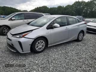 2020 Toyota Prius L Eco with VIN JTDKARFU1L3110448, listed as a Copart auction lot 62989195 with 121,975 mi miles and Salvage title. Bid and sale history available at DreamBid. Image 1.