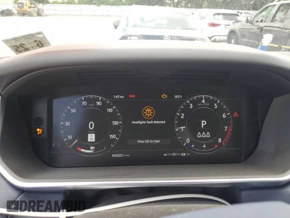 2020 Land Rover Range Rover Sport HST with VIN SALWS2RU3LA739005, listed as a Copart auction lot 64018075 with 42,025 mi miles and Salvage title. Bid and sale history available at DreamBid. Image 9.