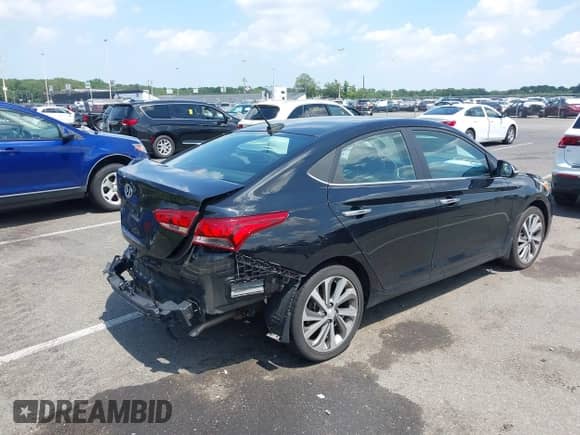 2021 Hyundai Accent Limited with VIN 3KPC34A65ME135499, listed as a IAAI auction lot 42810562 with 44,000 mi miles and . Bid and sale history available at DreamBid. Image 4.