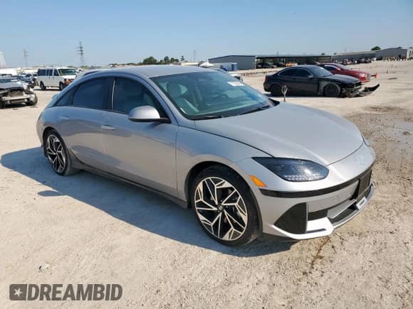 2024 Hyundai Ioniq 6 SEL with VIN KMHM34AC4RA074906, listed as a Copart auction lot 71230665 with 12,836 mi miles and Salvage title. Bid and sale history available at DreamBid. Image 4.