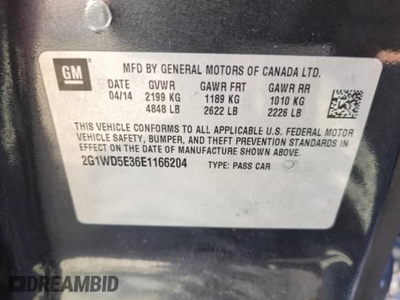 2014 Chevrolet Impala Police Police with VIN 2G1WD5E36E1166204, listed as a Copart auction lot 86559504 with 202,242 mi miles and Salvage title. Bid and sale history available at DreamBid. Image 12.