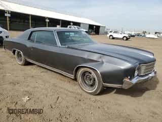 1970 Chevrolet Monte Carlo z VIN 138570B159672, wystawiony jako Copart lot #78476373 z przebiegiem 14 831 mil mil oraz Szkoda całkowita • Salvage title. Historia ofert i sprzedaży dostępna na DreamBid. Obrazek 4.